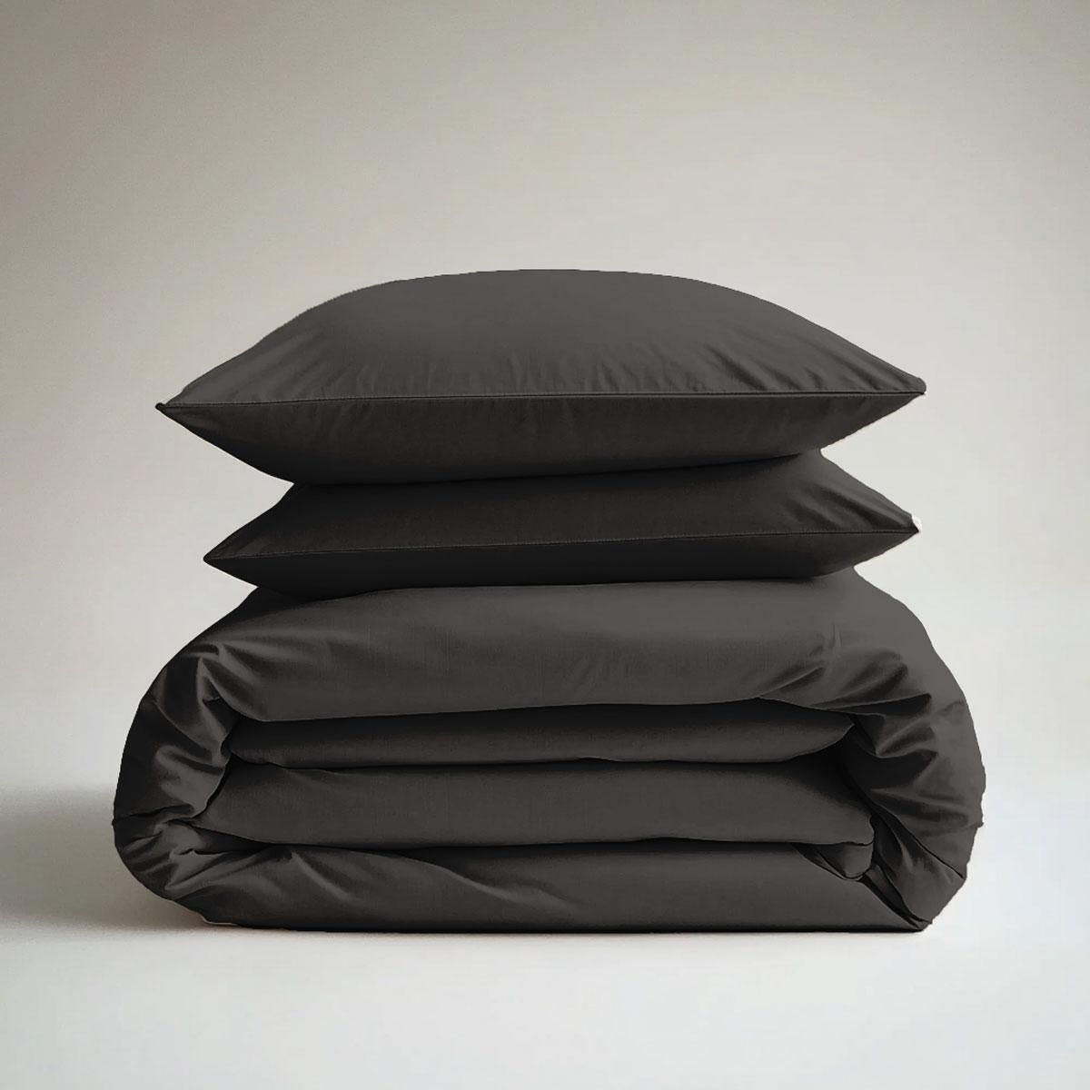 DODO Housse de couette Coton Antibactérien Anthracite