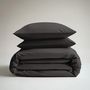 Voir la diapositive 4 : DODO Housse de couette Coton Antibactérien Anthracite