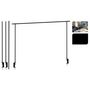 Voir la diapositive 2 : ProGarden ProGarden Tige de table decorative avec pince de table Metal Noir