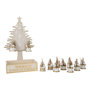 Voir la diapositive 2 : Paris Prix Arbre de Noël Déco  Merry Christmas  44cm Doré