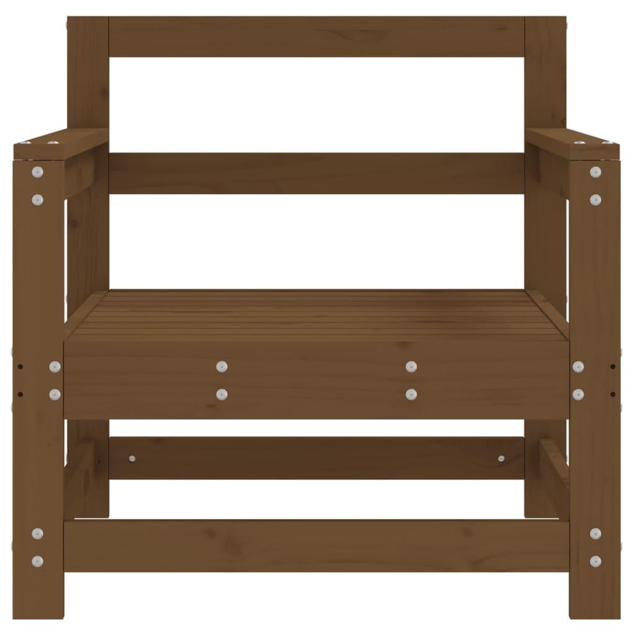 Voir la diapositive 4 : VIDAXL Chaises de jardin lot de 2 marron miel bois massif de pin