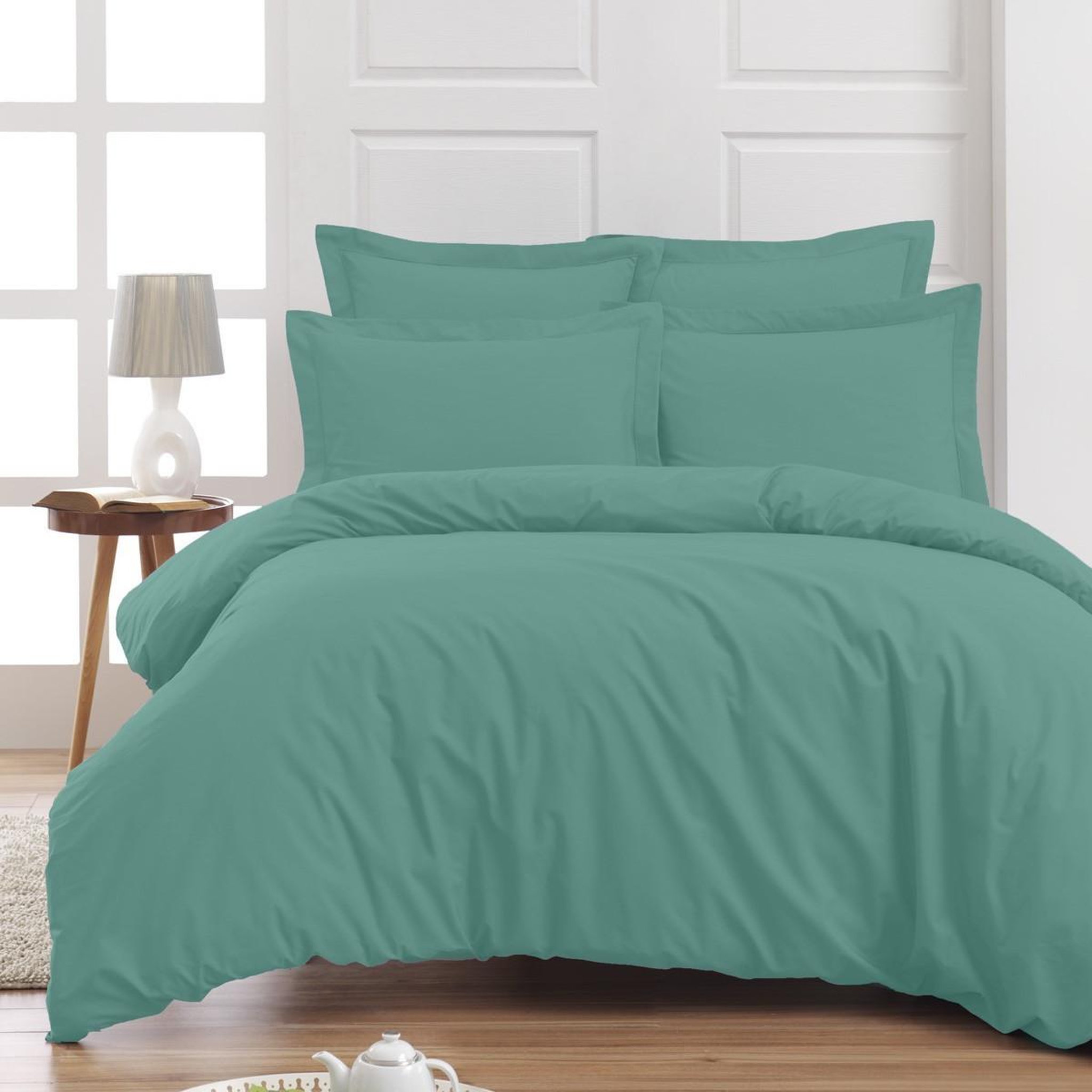 Voir la diapositive 2 : Sensei Maison Taie de traversin en percale de coton SOFT PERCALE - 45x185 cm