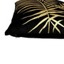 Voir la diapositive 2 : OSTARIA Housse de coussin 40x40 cm Palm black