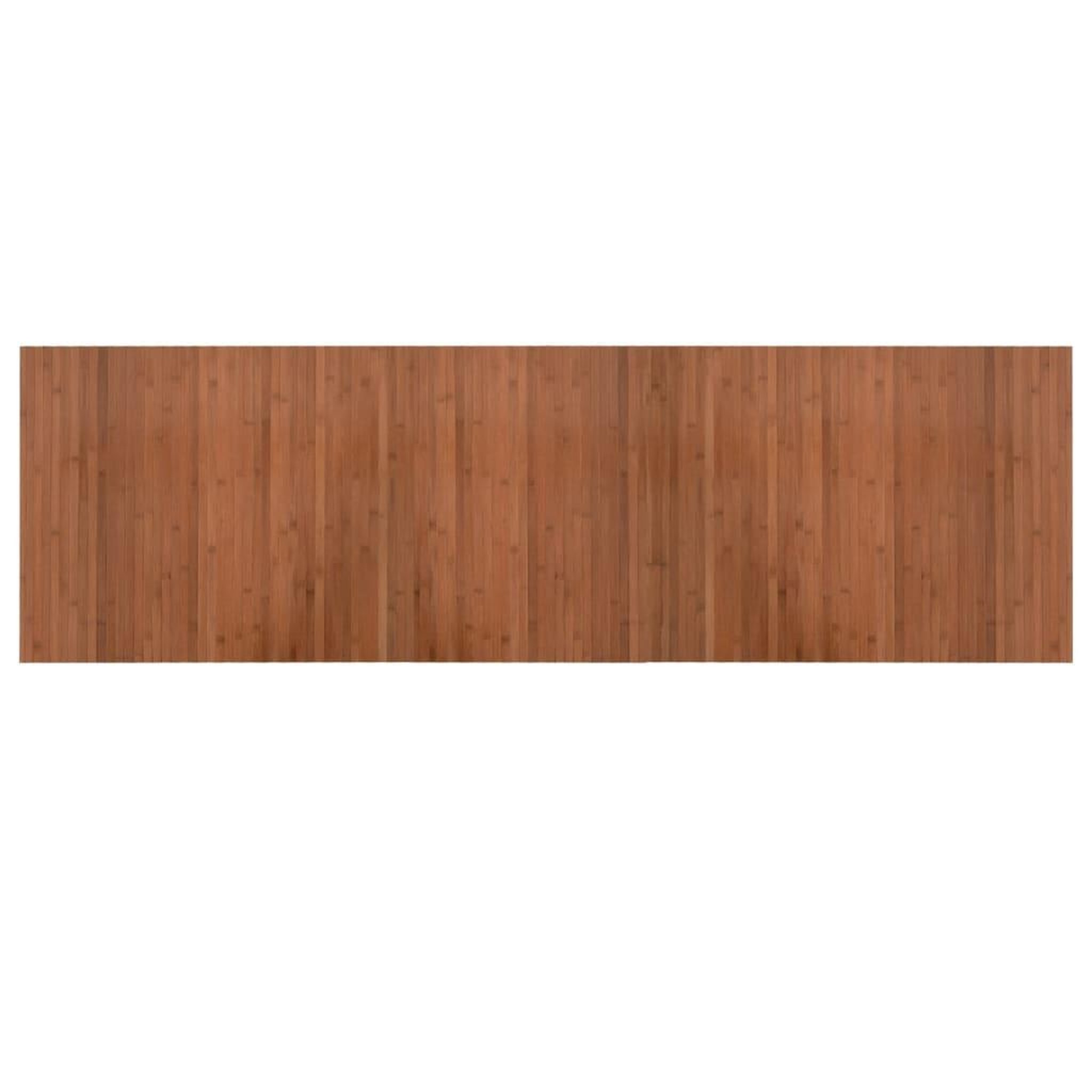 Voir la diapositive 2 : VIDAXL Tapis rectangulaire marron 60x200 cm bambou