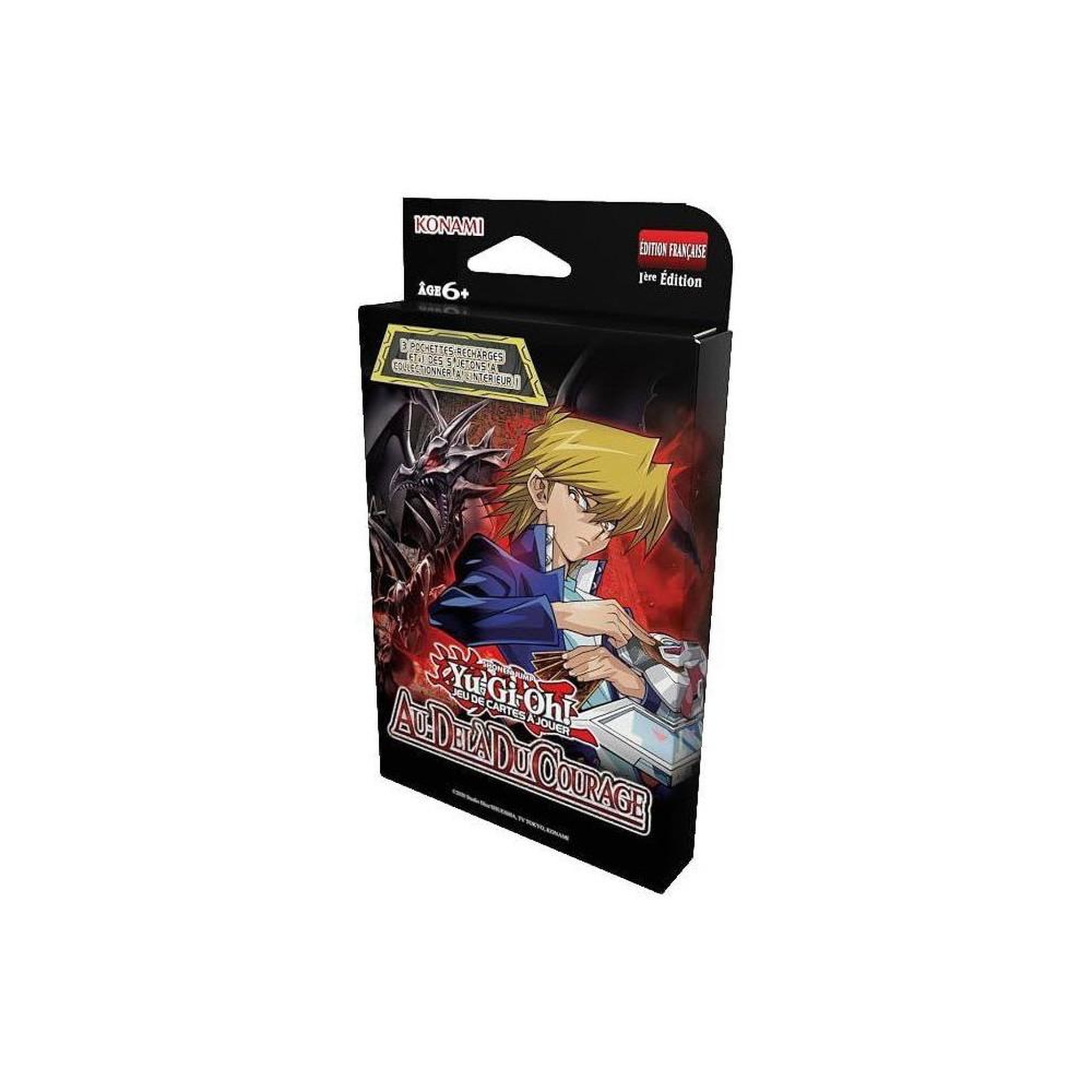 Voir la diapositive 2 : Yu Gi Oh Yu-Gi-Oh! Au-delà du Courage, tuckbox 1re édition française, 3 boosters, 27 cartes