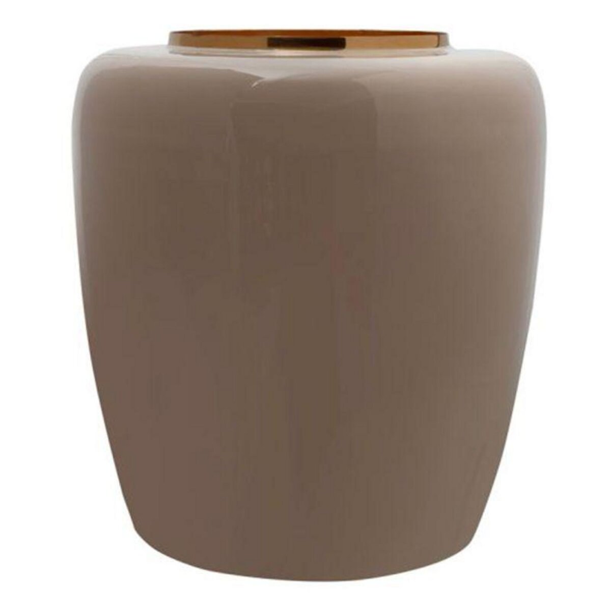 Paris Prix Vase Rond Design  Tribuna  36cm Taupe & Or