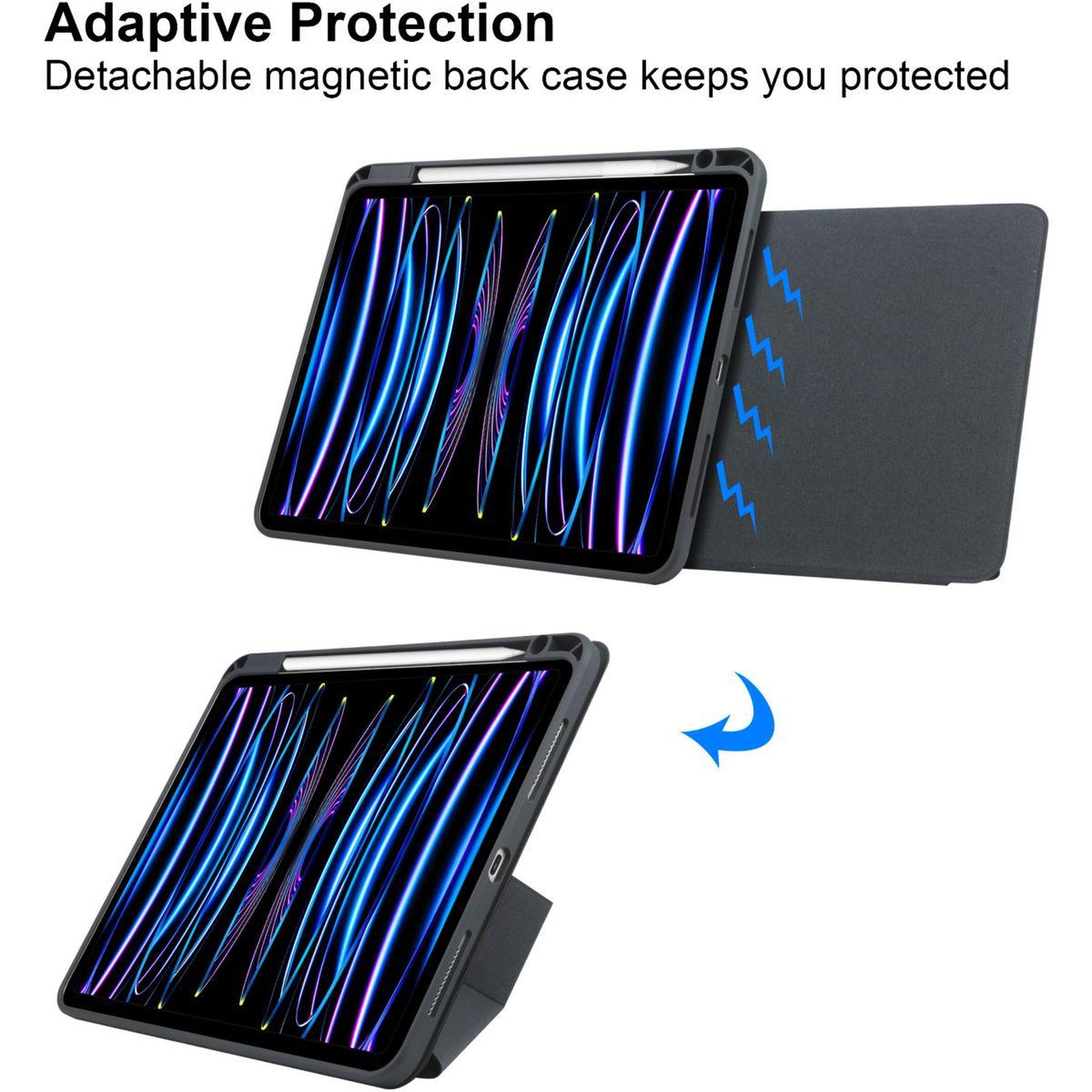 Voir la diapositive 5 : ADEQWAT Coque iPad Air 4/5 11' 2024 -2025