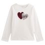 Voir la diapositive 1 : IN EXTENSO T-shirt manches longues à sequins reversibles coeurs fille