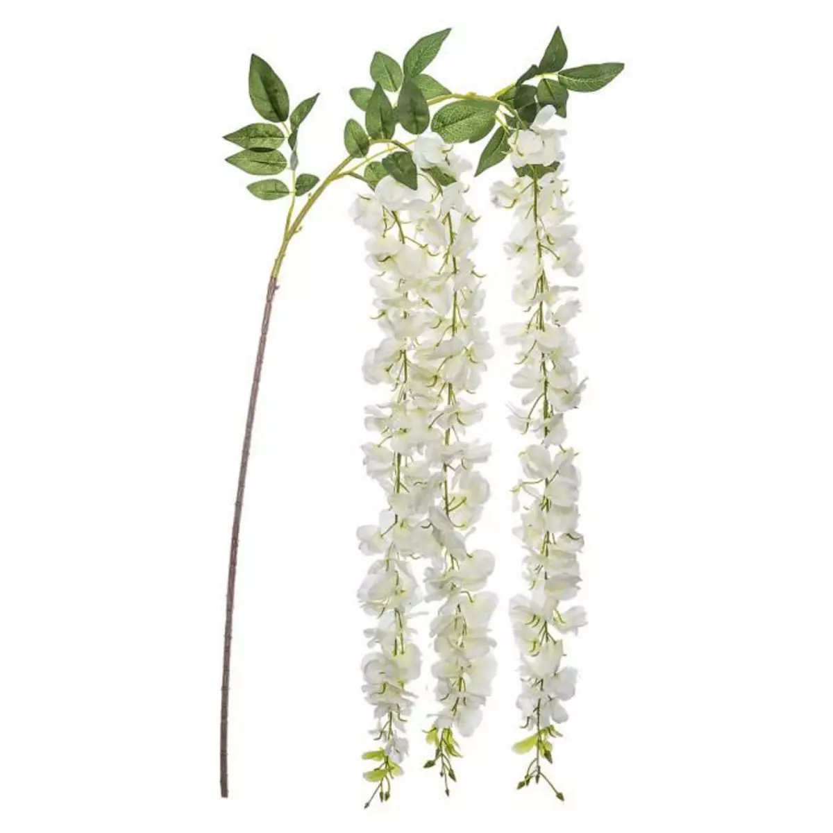 ATMOSPHERA Fleur Artificielle  3 Glycines  130cm Blanc
