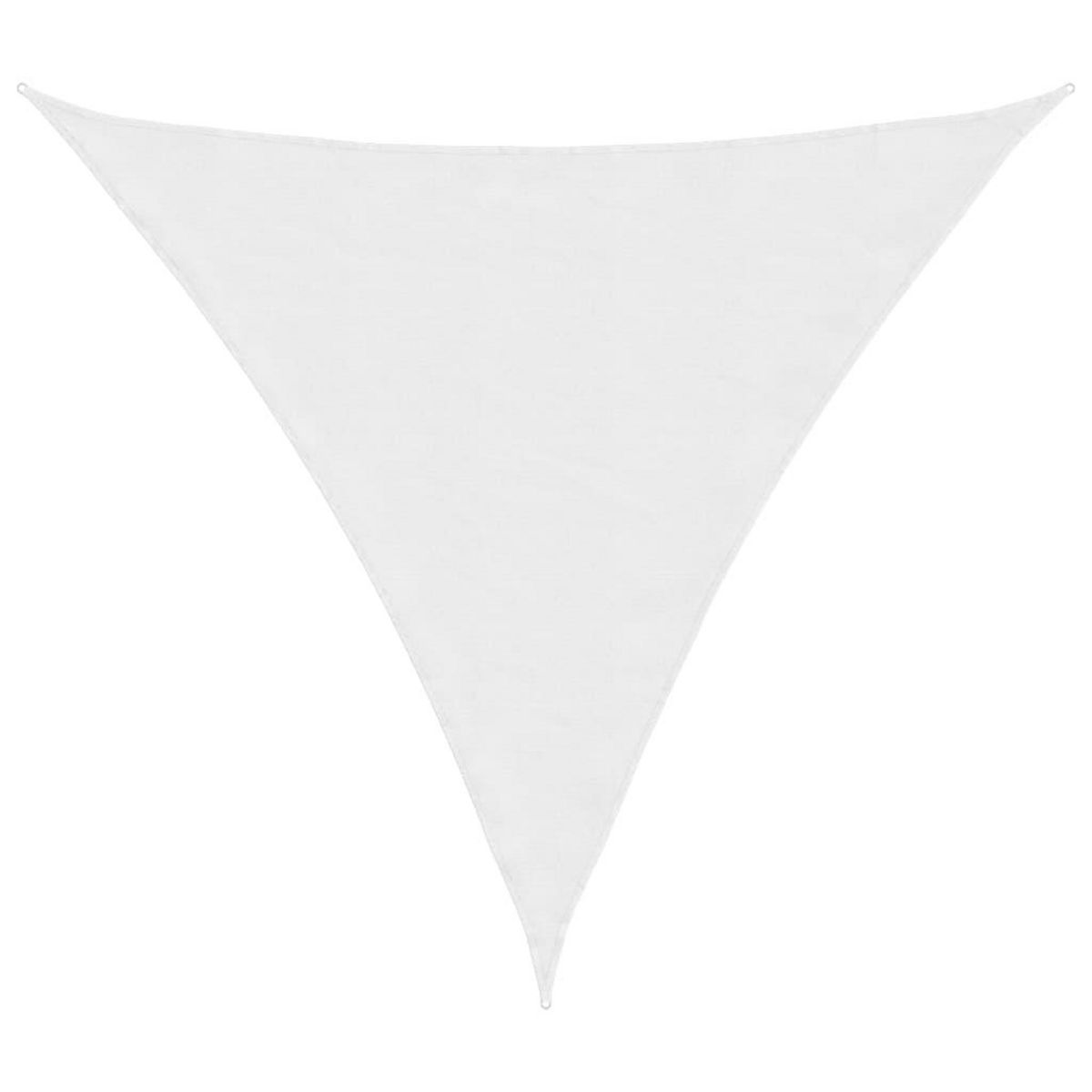 VIDAXL Voile de parasol tissu oxford triangulaire 6x6x6 m blanc