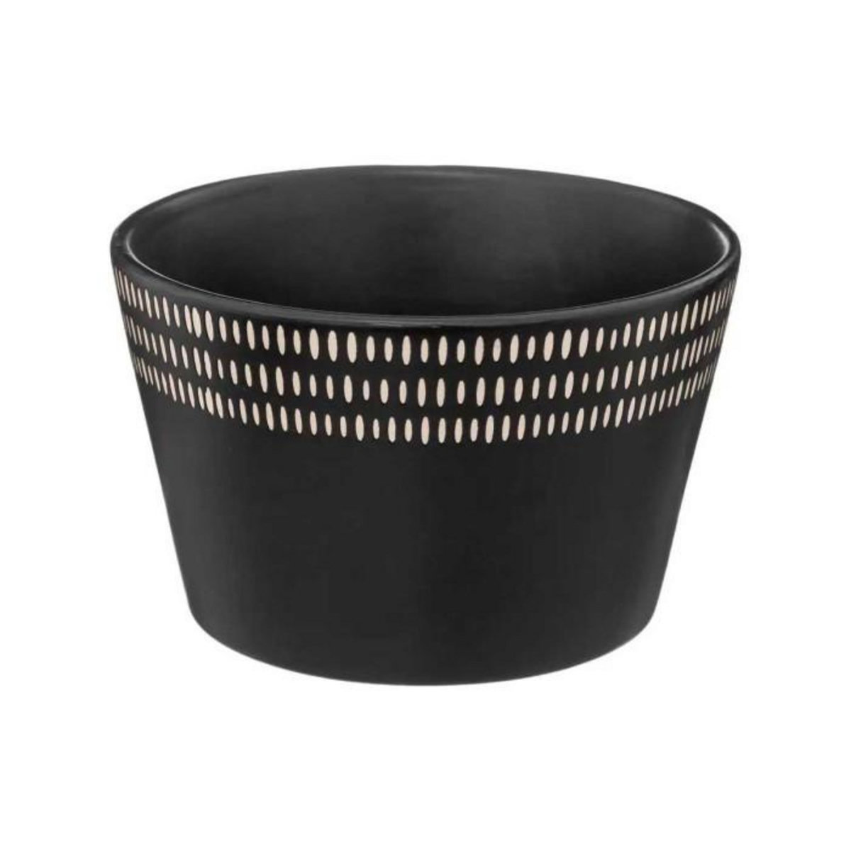 SECRET DE GOURMET Lot de 6 Bols Ronds  Ethnikaa  57cl Noir