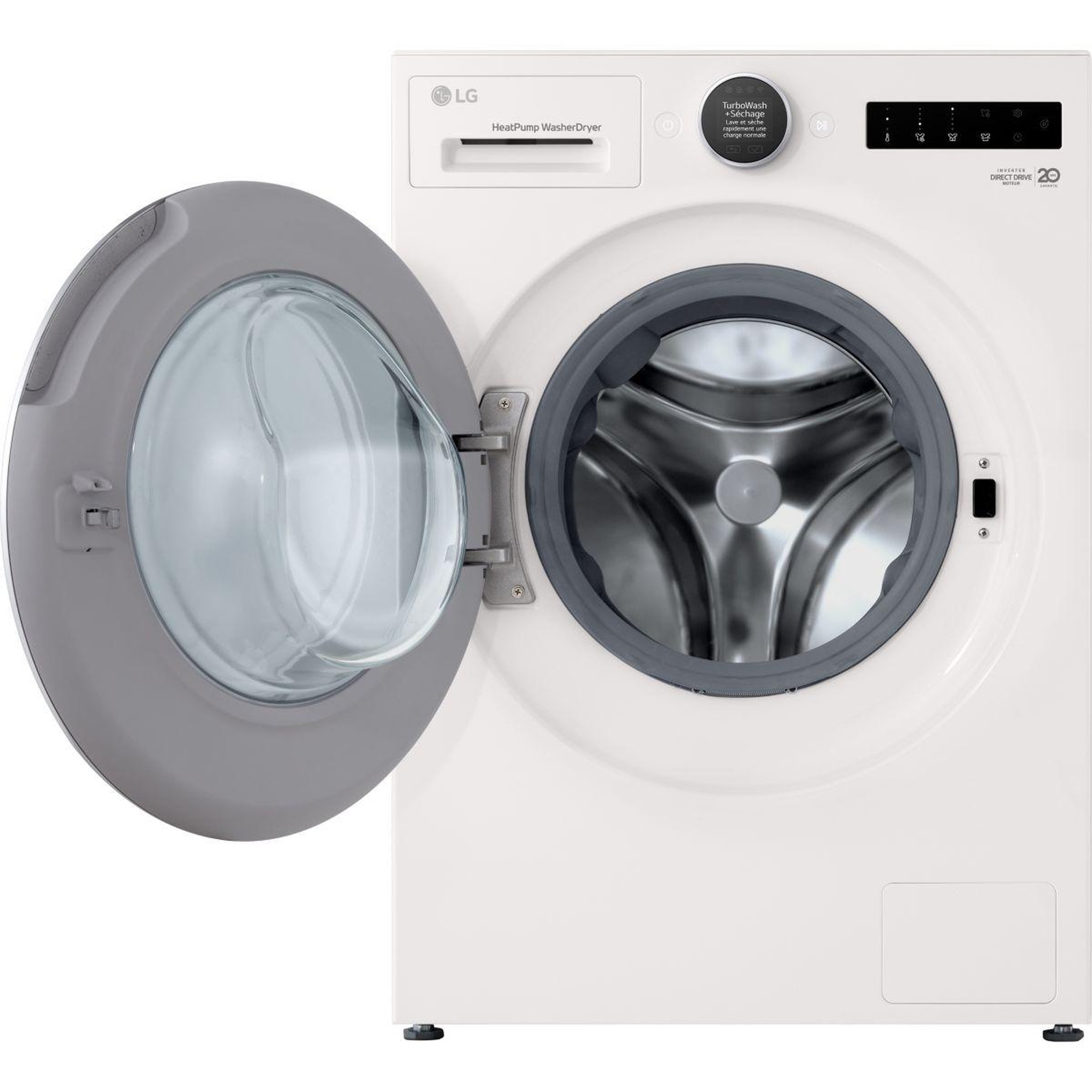 Voir la diapositive 2 : LG Lave linge séchant hublot F164HP2WST - 11/6 kg - 1400 tr/min - Classe A - Moteur direct drive - Connecté