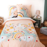 Home collection Parure De Couette 2pcs 140x200cm Polycoton Lola. Coloris disponibles : Rose
