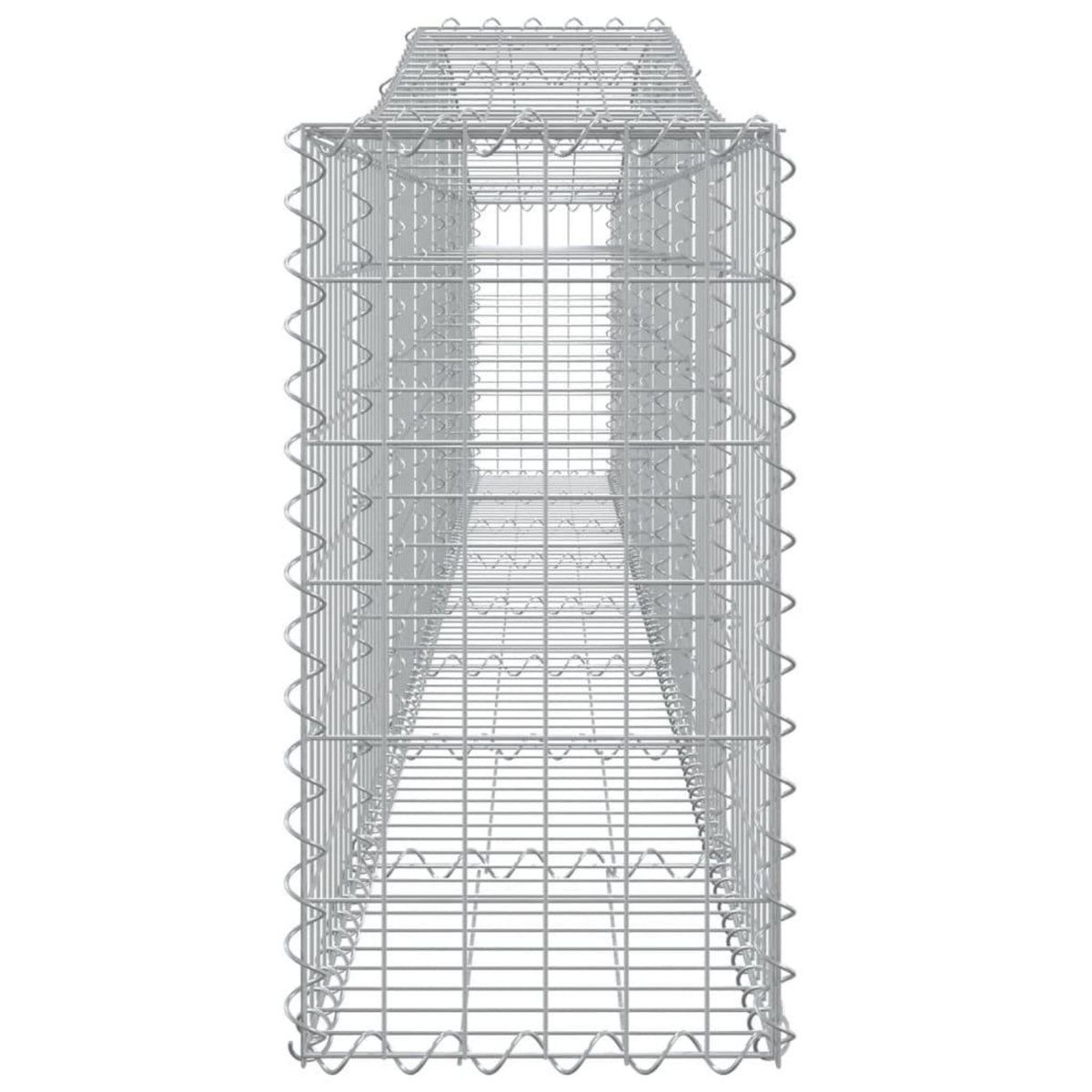 VIDAXL Paniers a gabions arques 20 pcs 400x30x60/80 cm Fer galvanise