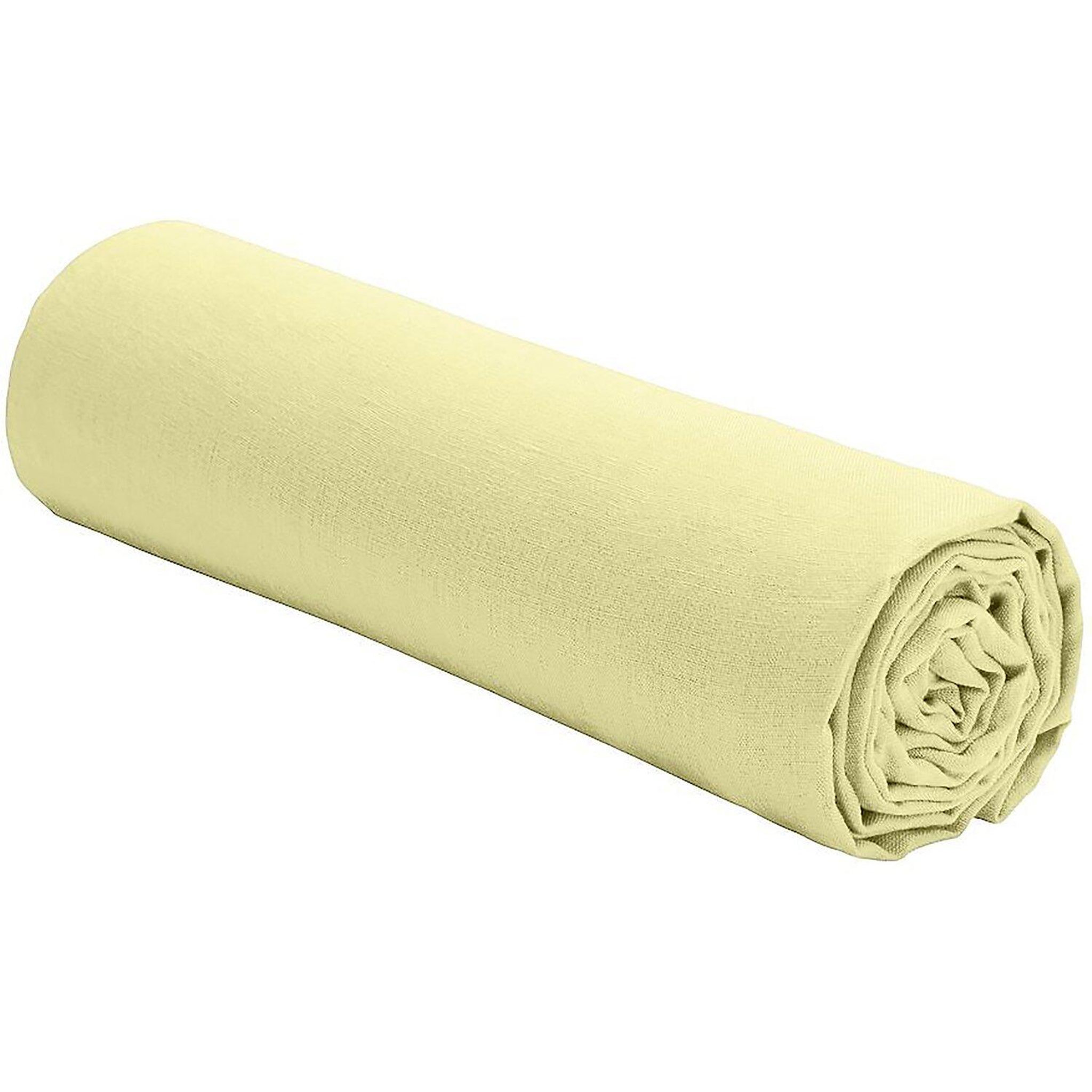 Voir la diapositive 2 : BATON ROUGE Drap housse 100% lin lavé 160g kiwi