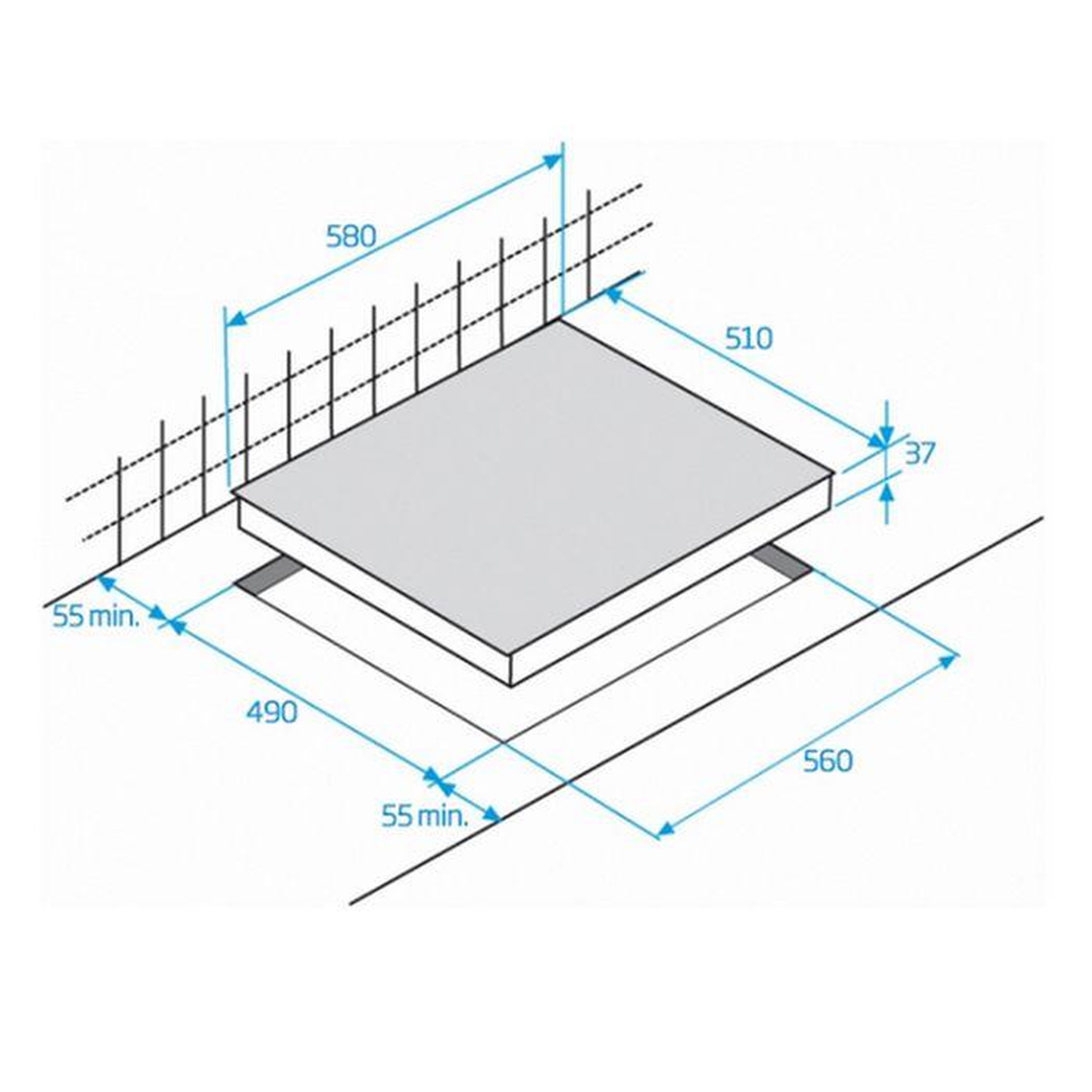 Voir la diapositive 6 : Beko Table de cuisson vitrocéramique 60cm 3 feux 5700w noir - hic63402t