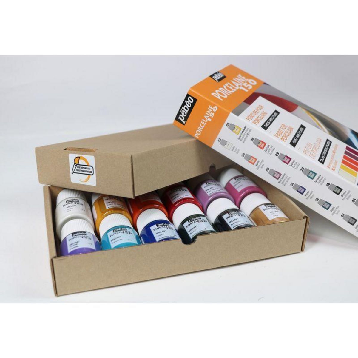 Pebeo Set de 12 peintures base eau porcelaine - 12 x 20 ml
