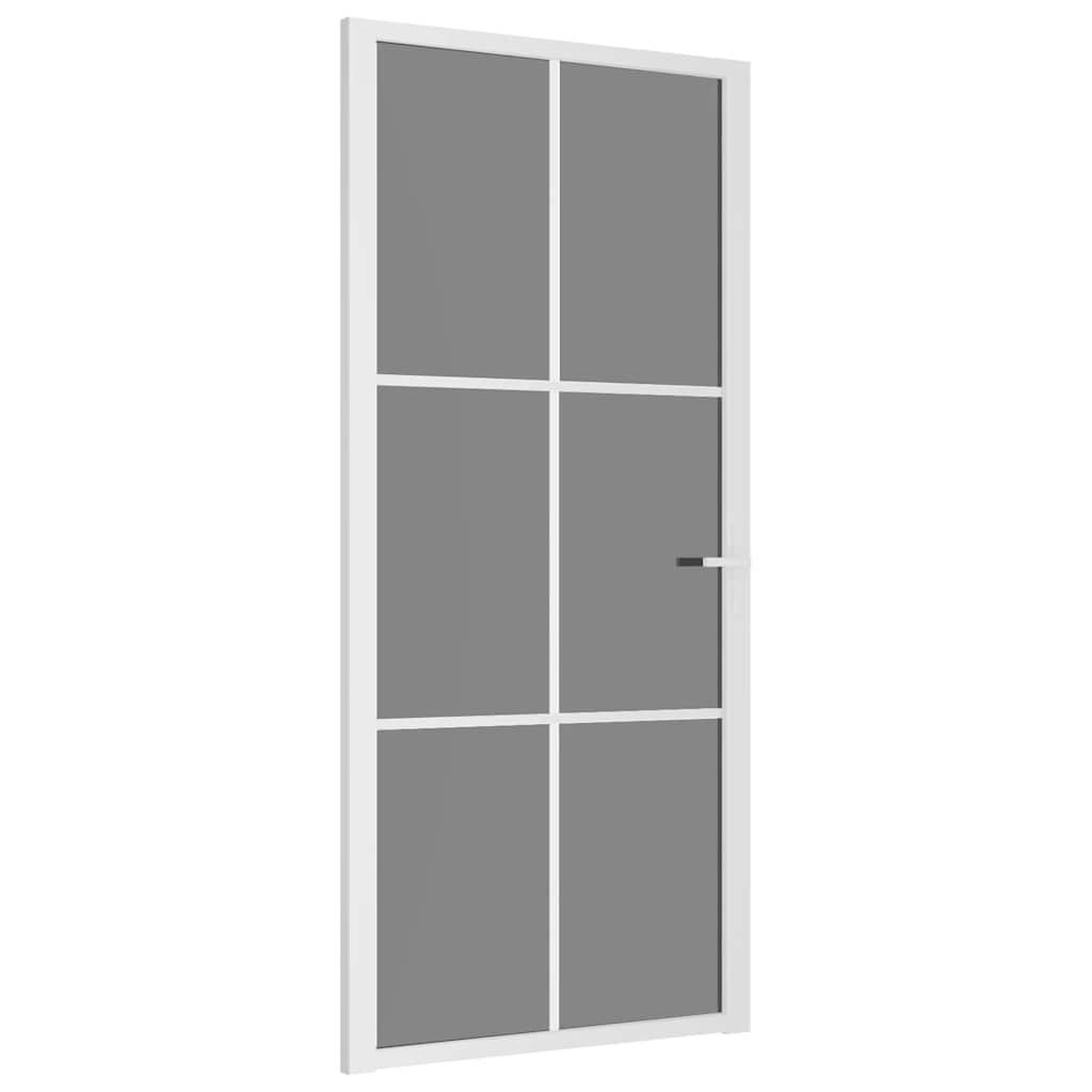 Voir la diapositive 2 : VIDAXL Porte en verre 93 x 201,5 cm aluminium