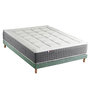 Voir la diapositive 1 : IDLITERIE Ensemble Matelas Ressort 7 zones H.28cm + Sommier Fabriqué en France MAX
