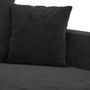 Voir la diapositive 6 : VIDAXL Canapé à 3 places Noir 180 cm Velours