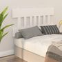 Voir la diapositive 5 : VIDAXL Tete de lit Blanc 143,5x3x81 cm Bois massif de pin