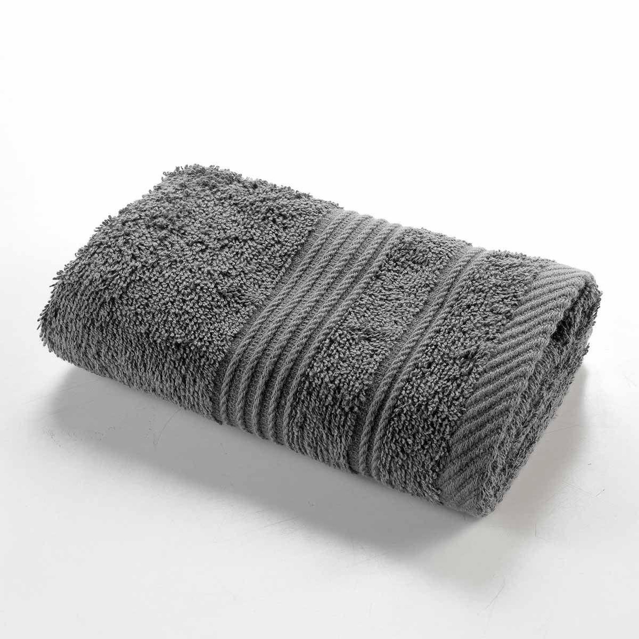Voir la diapositive 3 : Douceur d'Intérieur Serviette d'invité  tendresse  30x50cm anthracite