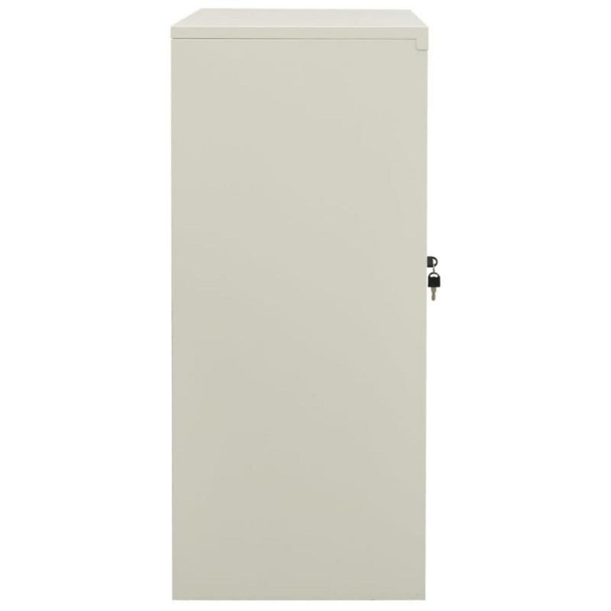 VIDAXL Armoire de bureau Gris clair 90x40x90 cm Acier
