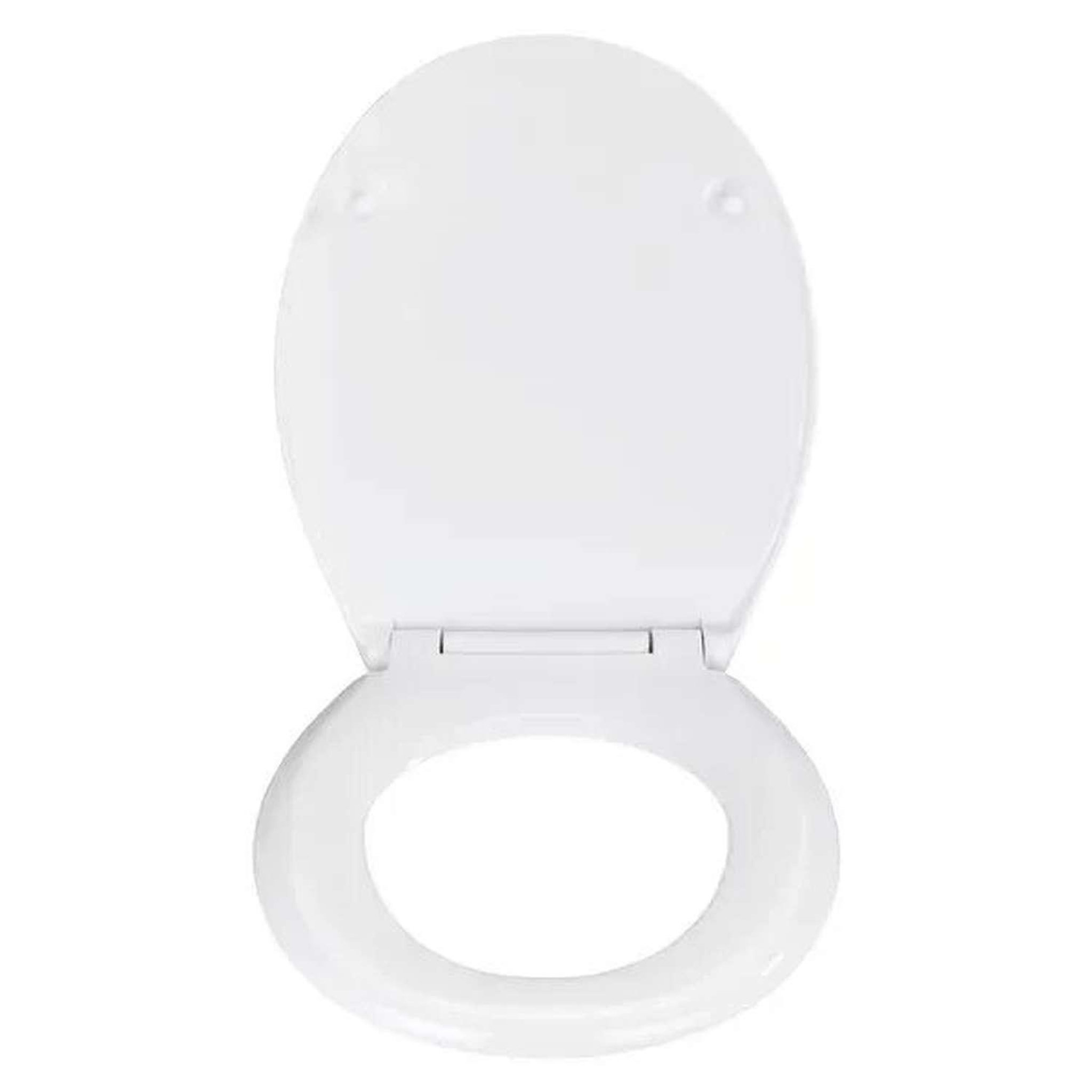 Voir la diapositive 2 : Wenko Abattant wc chaton - bois - blanc et orange