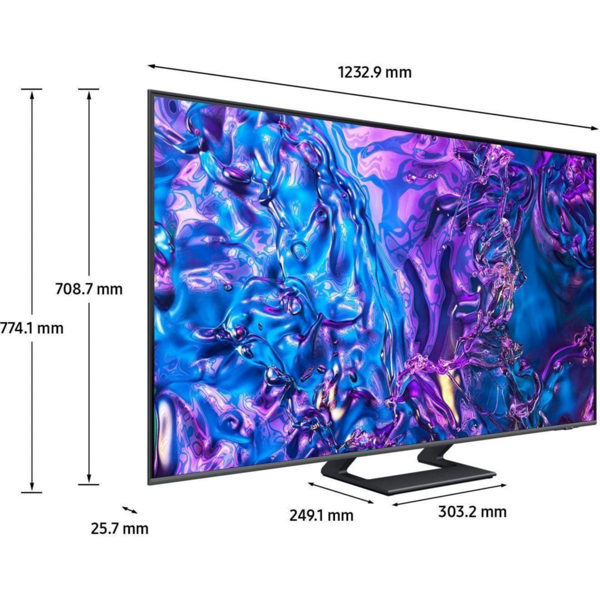 Samsung TV QLED TQ55Q72D 4K UHD AI Smart TV 2024