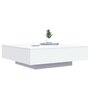 Voir la diapositive 5 : VIDAXL Table basse avec lumieres LED blanc 100x100x31 cm