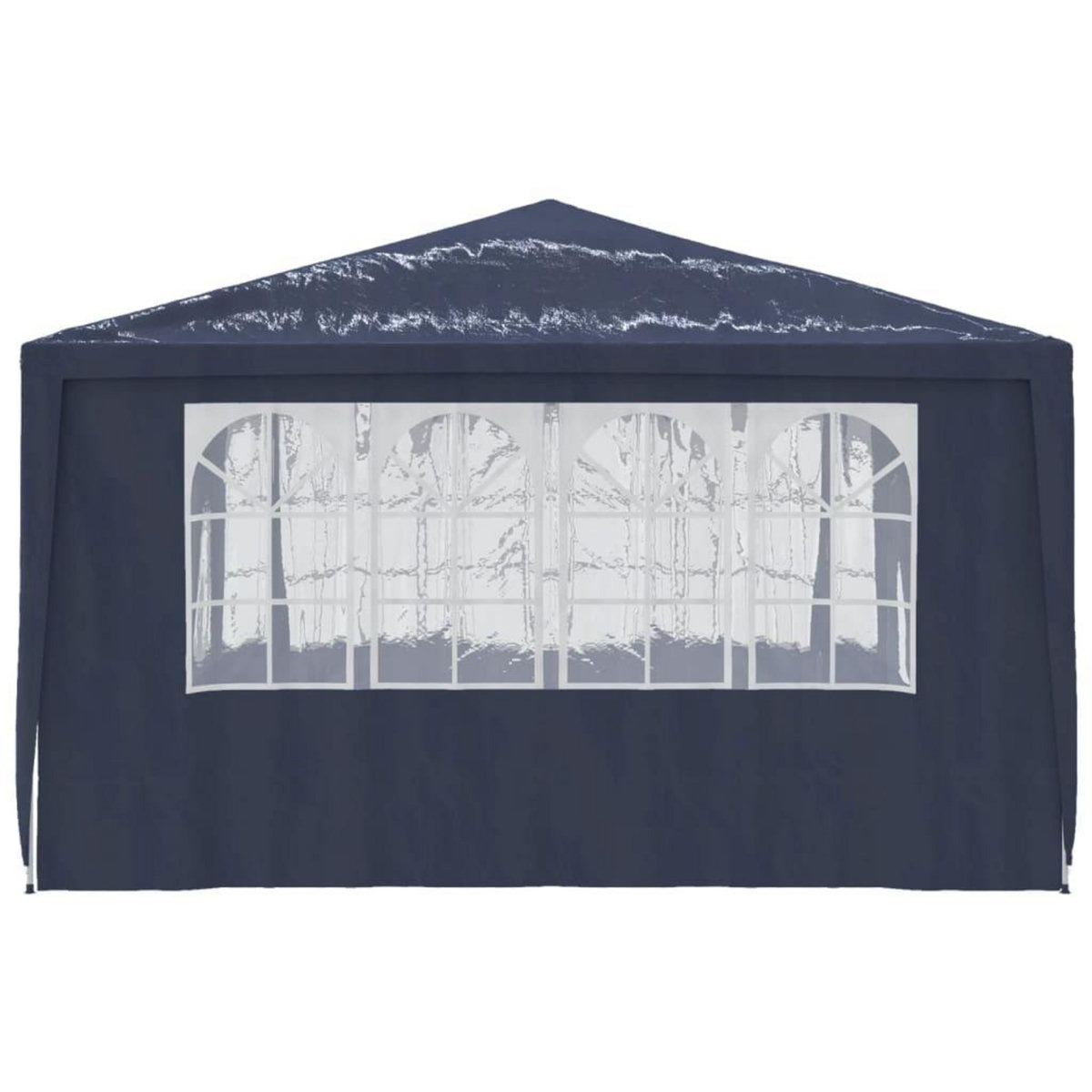 VIDAXL Tente de reception avec parois laterales 4x4 m Bleu 90 g/m^2