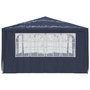 Voir la diapositive 3 : VIDAXL Tente de reception avec parois laterales 4x4 m Bleu 90 g/m^2