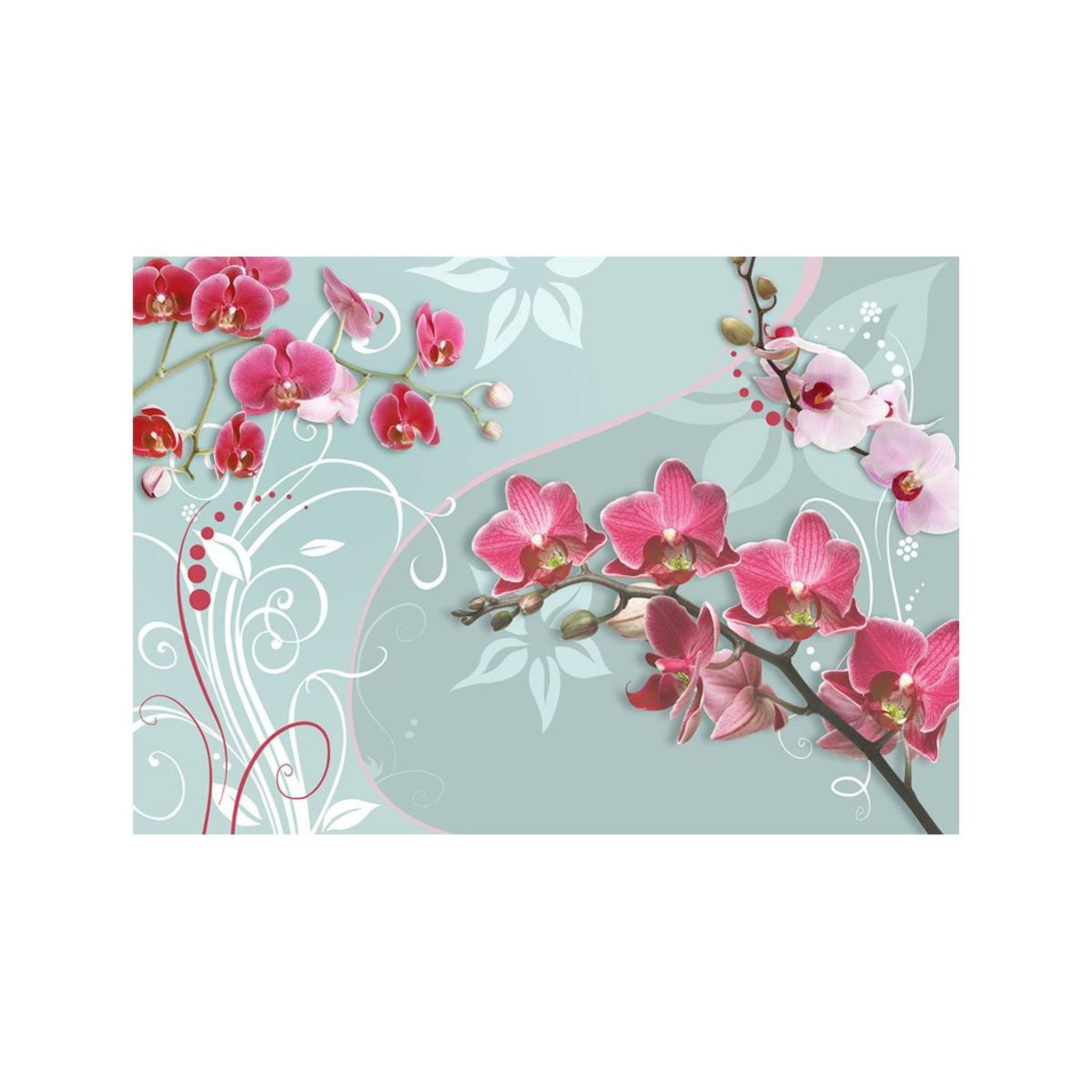 Voir la diapositive 2 : Paris Prix Papier Peint  Pink Orchids Variation II