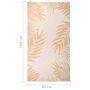 Voir la diapositive 6 : VIDAXL Tapis a tissage plat d'exterieur 80x150 cm Motif de feuille
