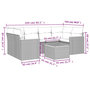 Voir la diapositive 6 : VIDAXL Salon de jardin avec coussins 7pcs melange beige resine tressee