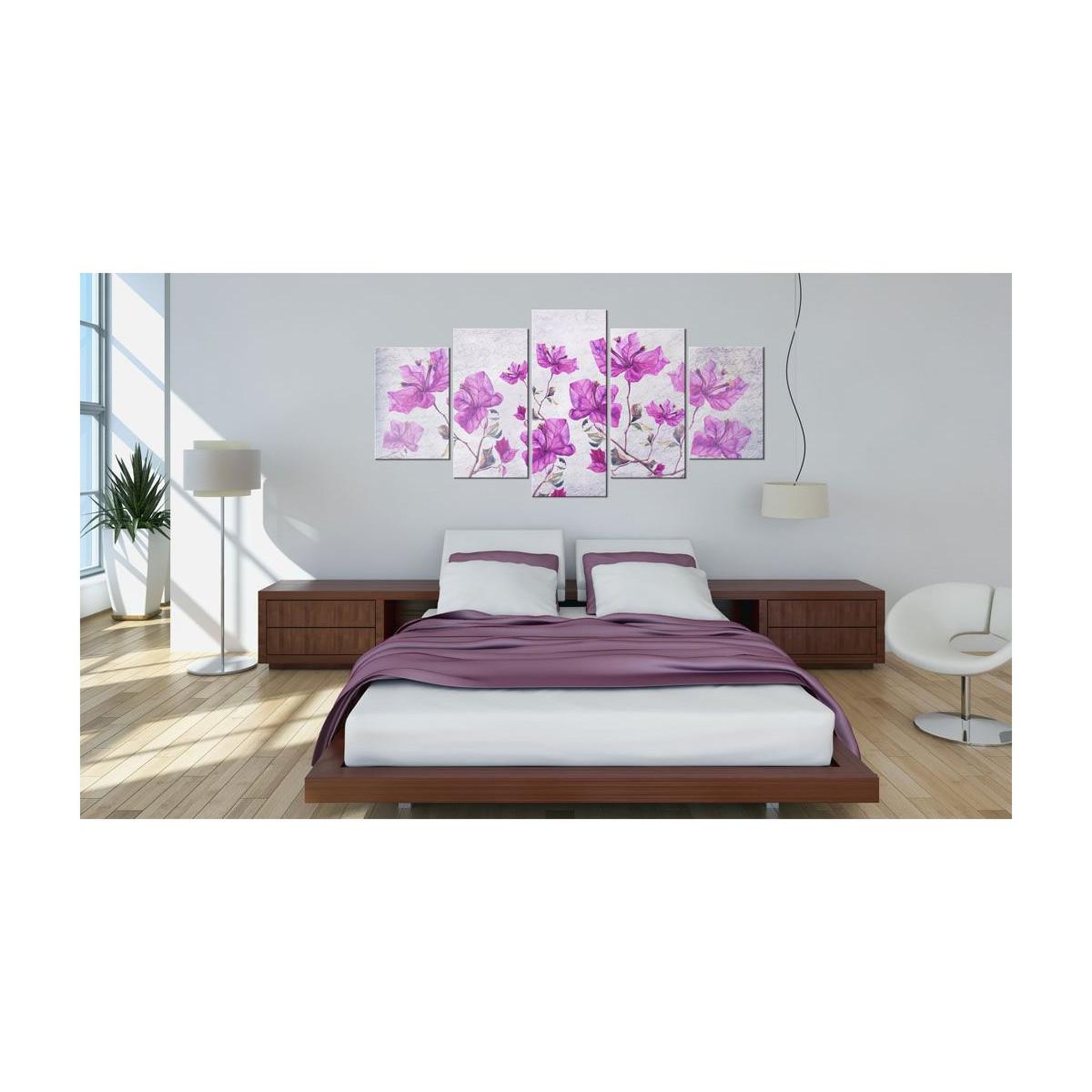 Voir la diapositive 2 : Paris Prix Tableau Imprimé  Purple Flowers