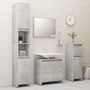 Voir la diapositive 3 : VIDAXL Armoire de salle de bain Gris beton 30x30x95 cm Bois ingenierie