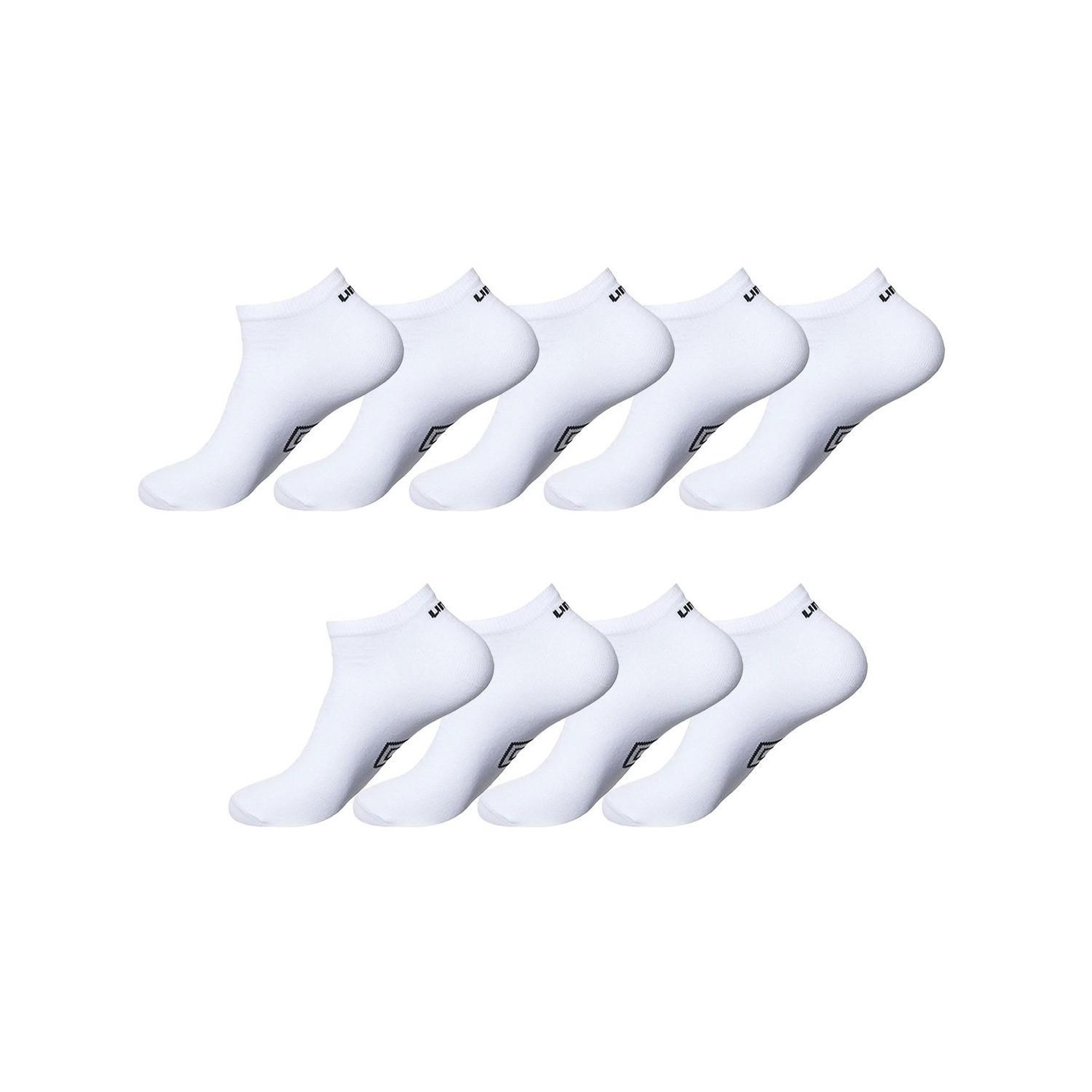 UMBRO Lot de 9 paires de chaussettes socquettes umbro blanc. Coloris disponibles : Blanc