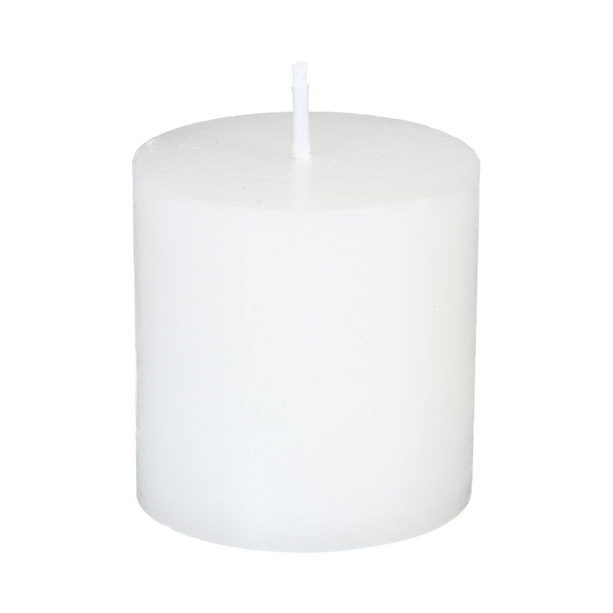 Voir la diapositive 2 : COMPTOIR DE LA BOUGIE Lot de 4 bougies votives  rustic  4,5cm blanc