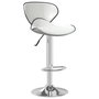 Voir la diapositive 2 : VIDAXL Tabouret de bar Blanc Similicuir