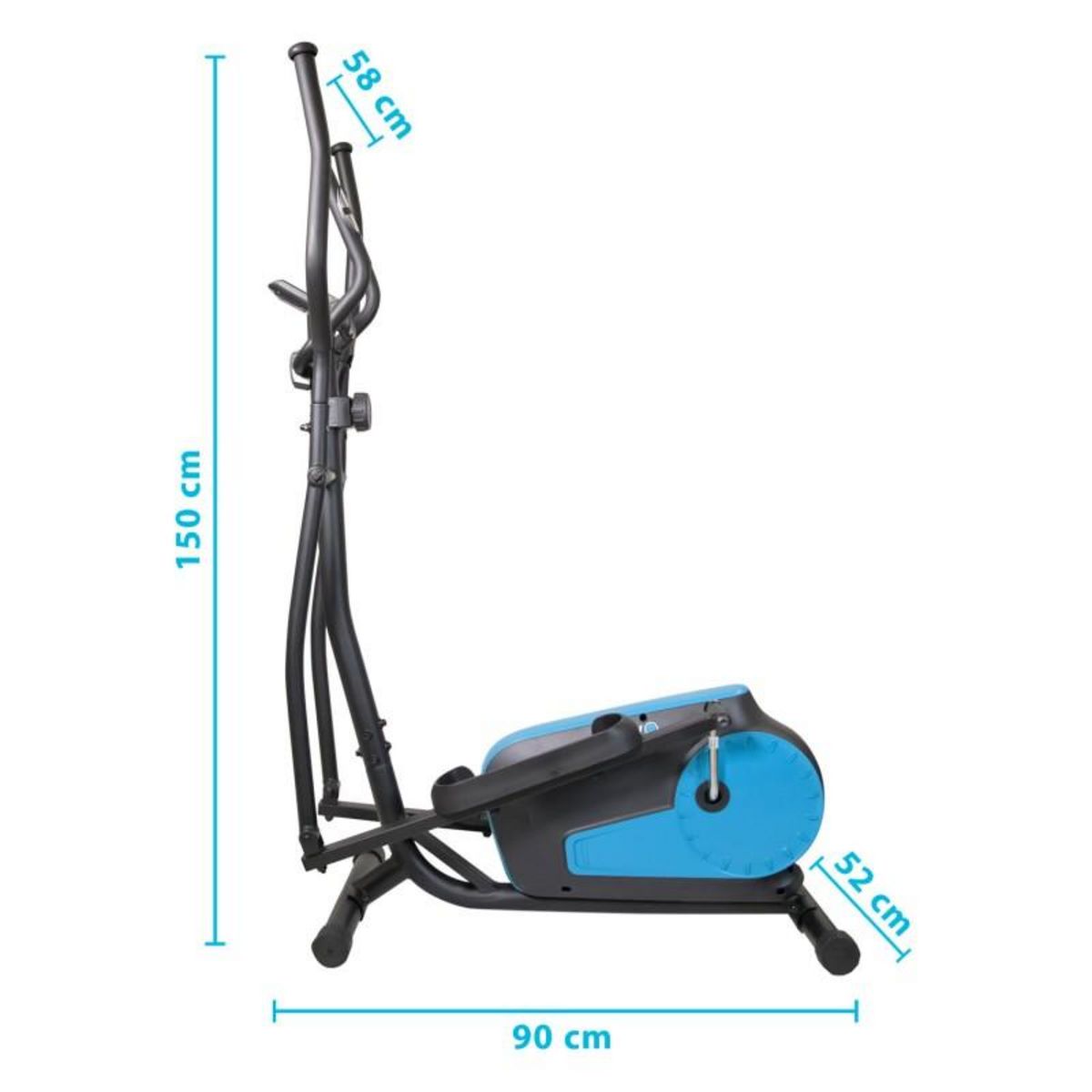 SPARRAW Vélo Elliptique d'appartement SMART BIKE 8 niveaux de résistance magnétique - Roue inertie 3Kg, Ecran d'entraînement