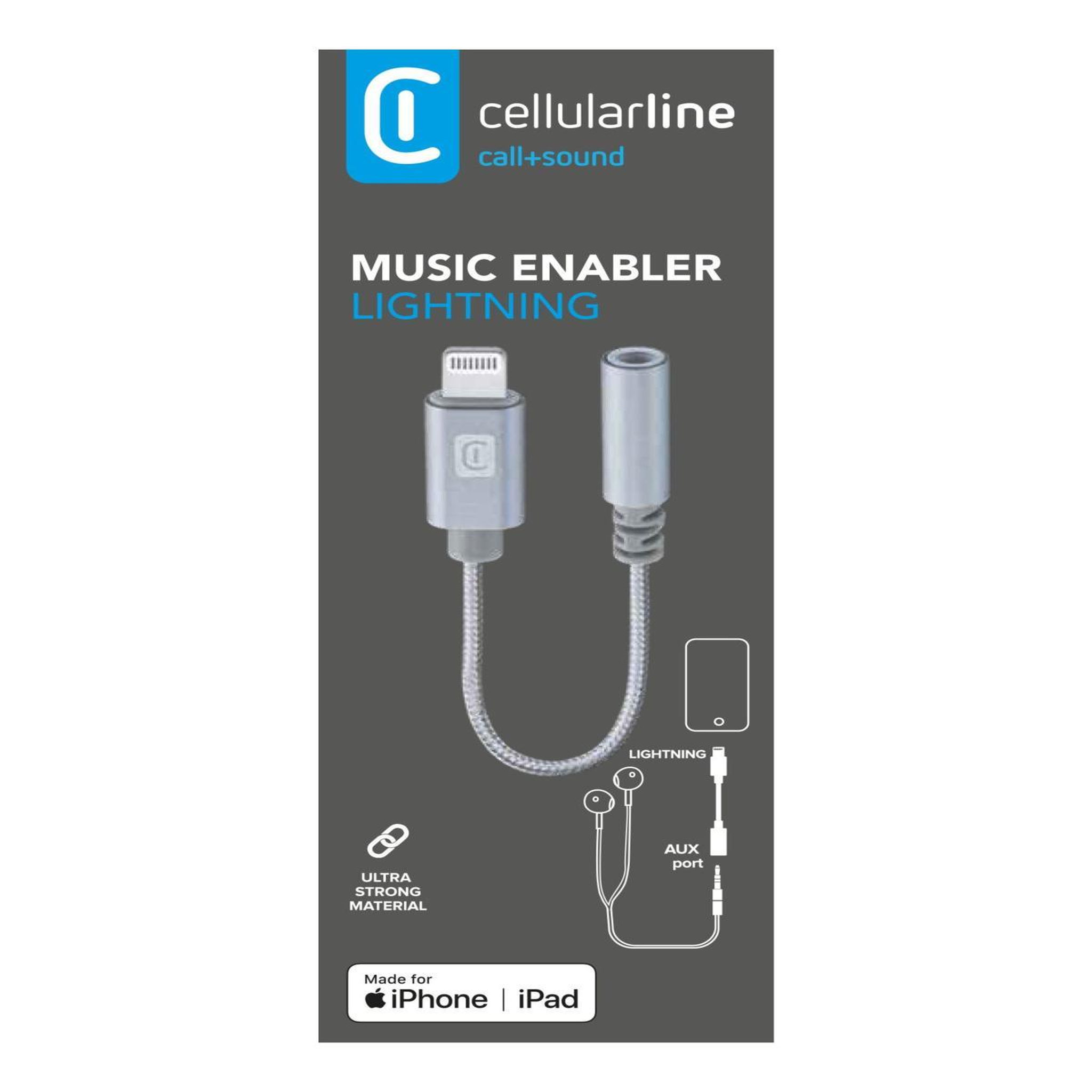 Voir la diapositive 3 : CELLULAR LINE Cellularline MUSIC ENABLER - Lightning