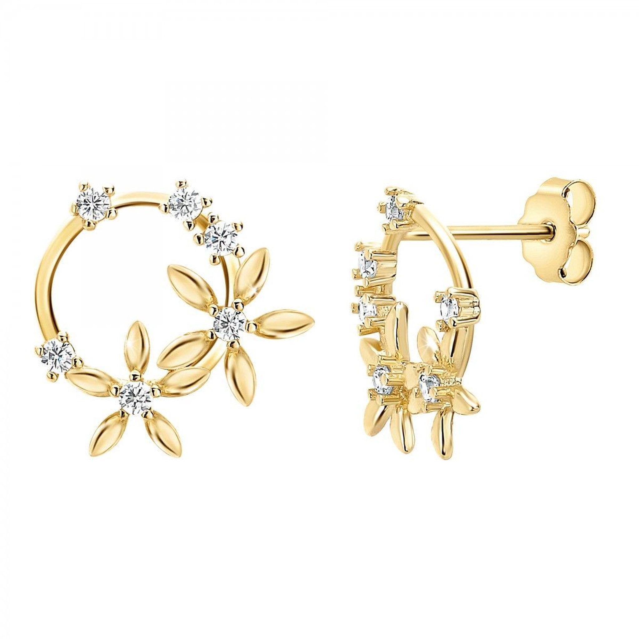Voir la diapositive 1 : SC BOHEME Boucles d'oreilles fleurs par SC Bohème