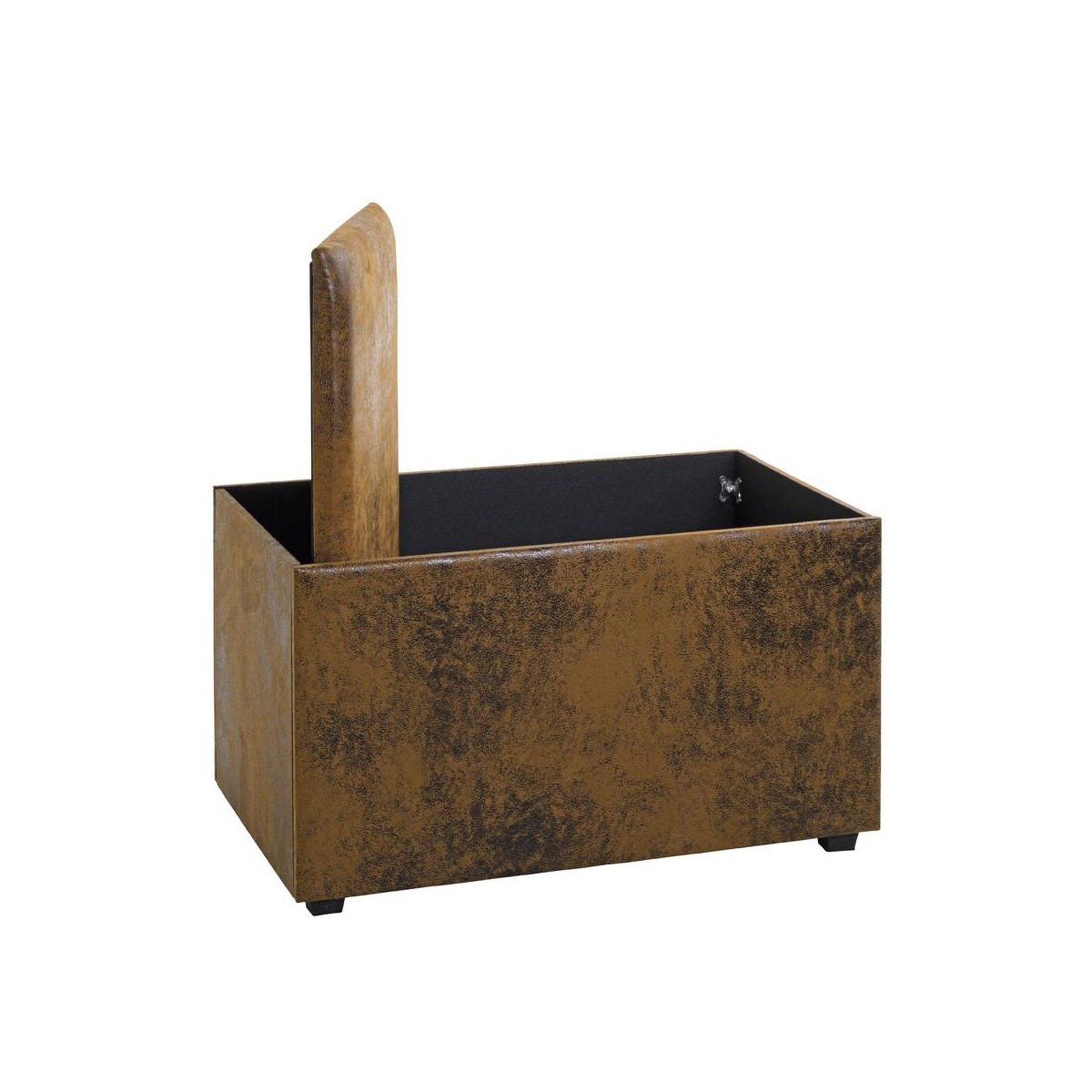 Voir la diapositive 4 : Paris Prix Coffre de Rangement Vintage  Topic  65cm Marron