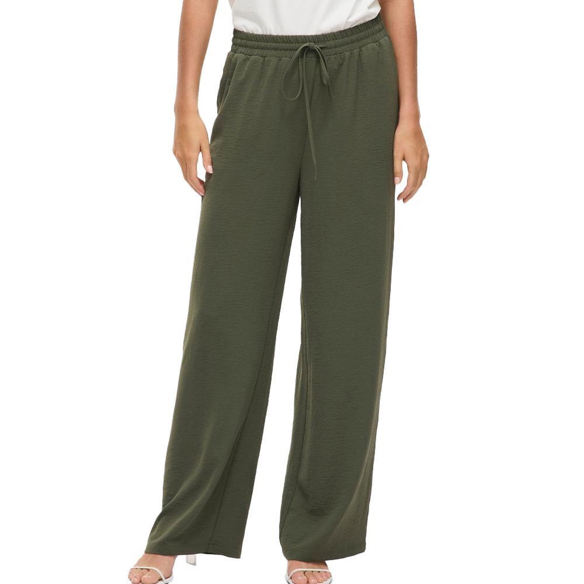 Voir la diapositive 1 : Vila Pantalon fluide Vert Femme Vila Josa