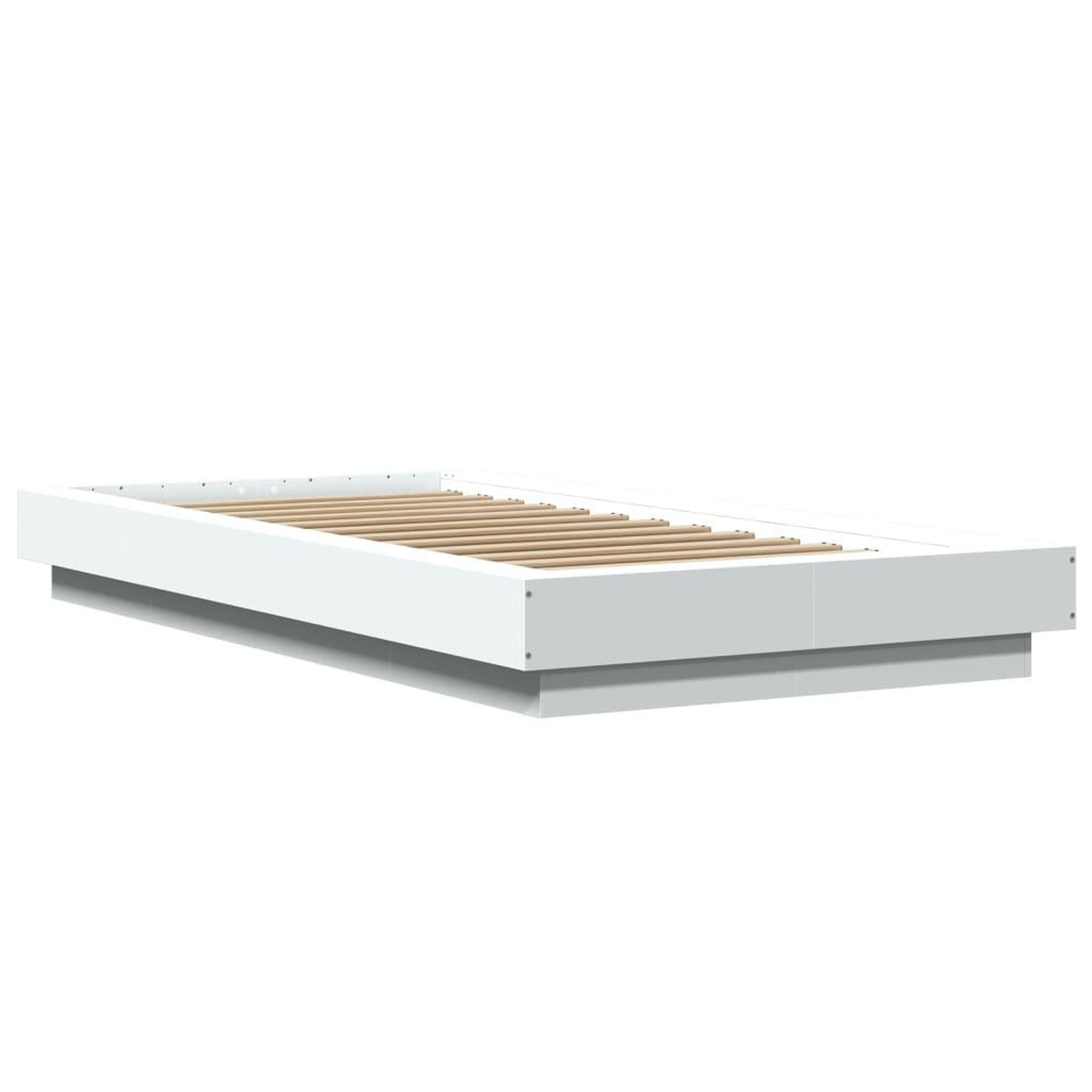 Voir la diapositive 3 : VIDAXL Cadre de lit sans matelas blanc 75x190 cm