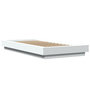 Voir la diapositive 3 : VIDAXL Cadre de lit sans matelas blanc 75x190 cm