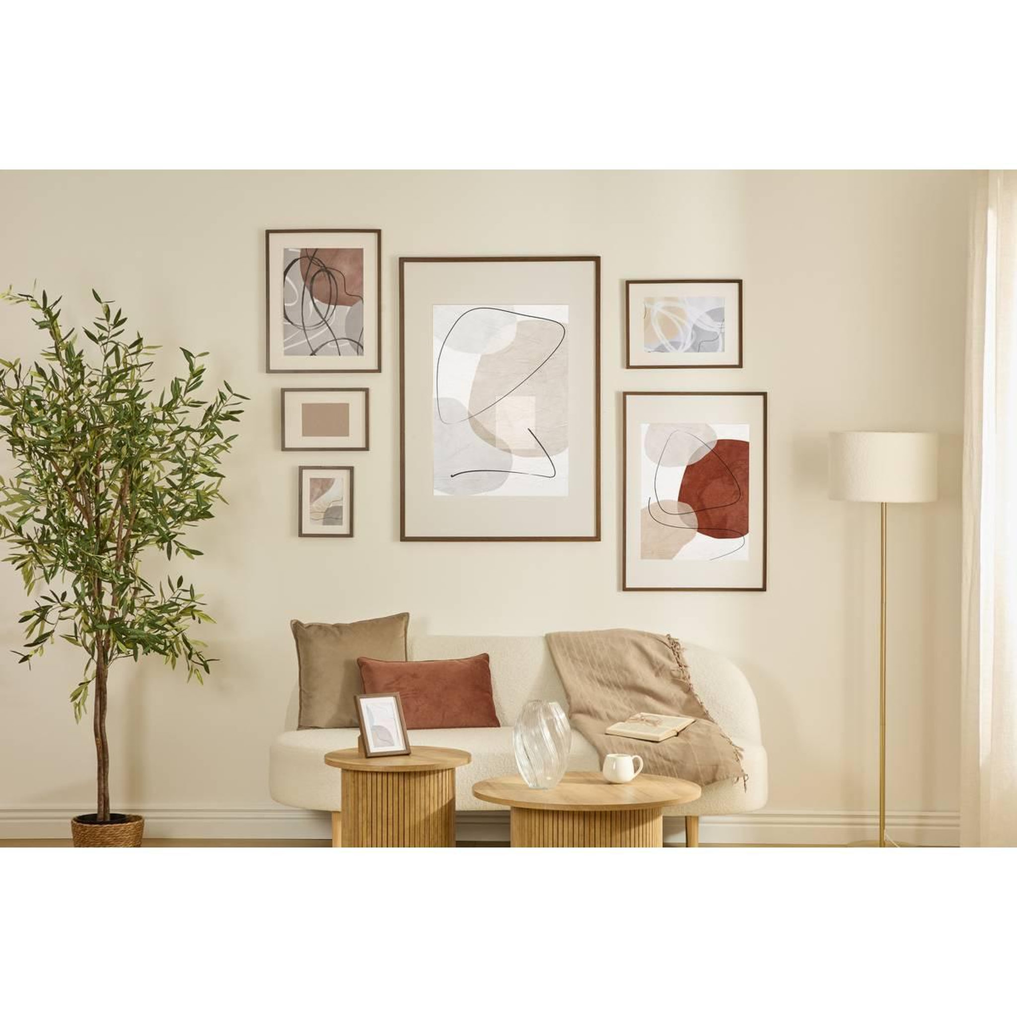 Voir la diapositive 5 : ATMOSPHERA Cadre photo en verre  manu  30x40cm marron