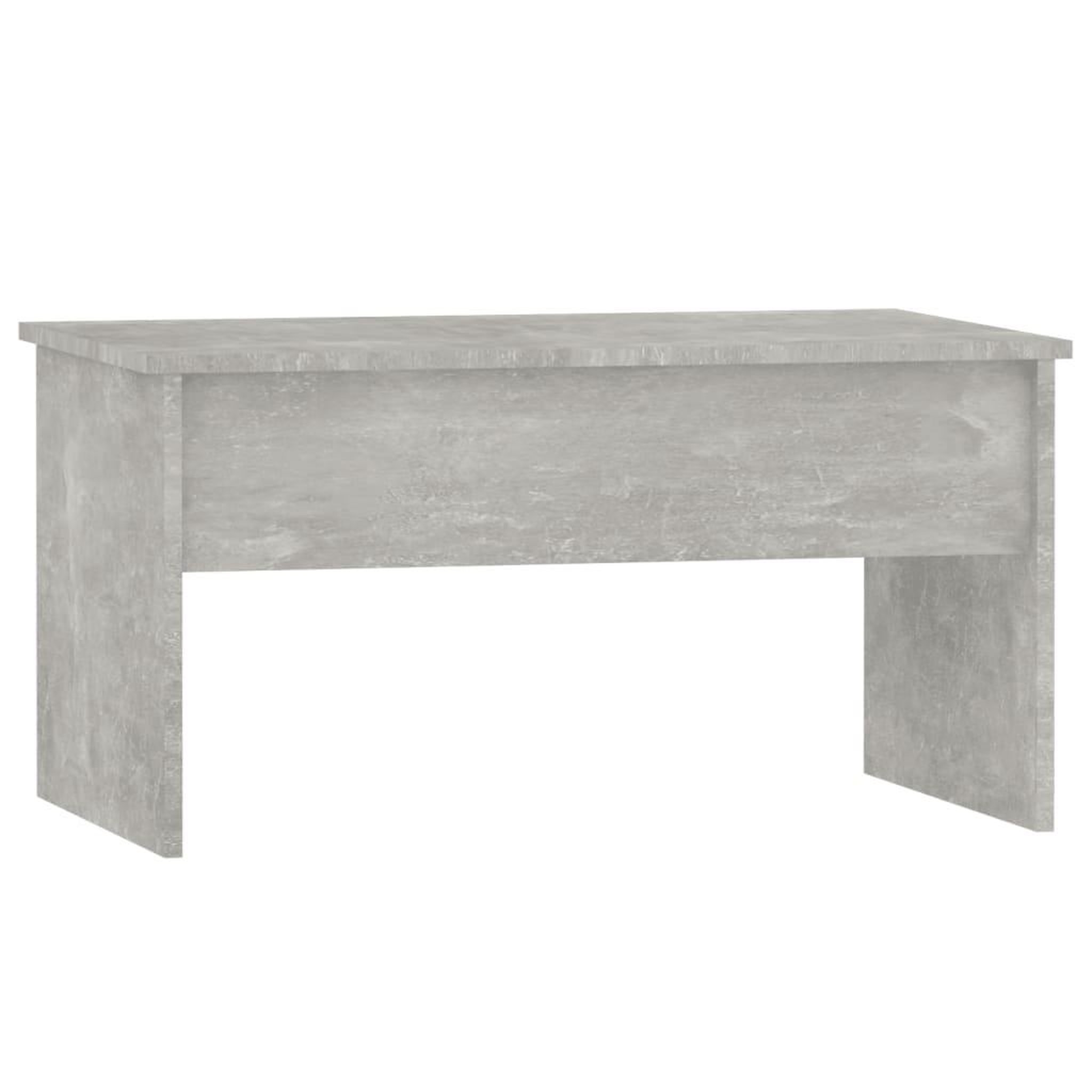 Voir la diapositive 3 : VIDAXL Table basse gris beton 80x50,5x41,5 cm bois d'ingenierie