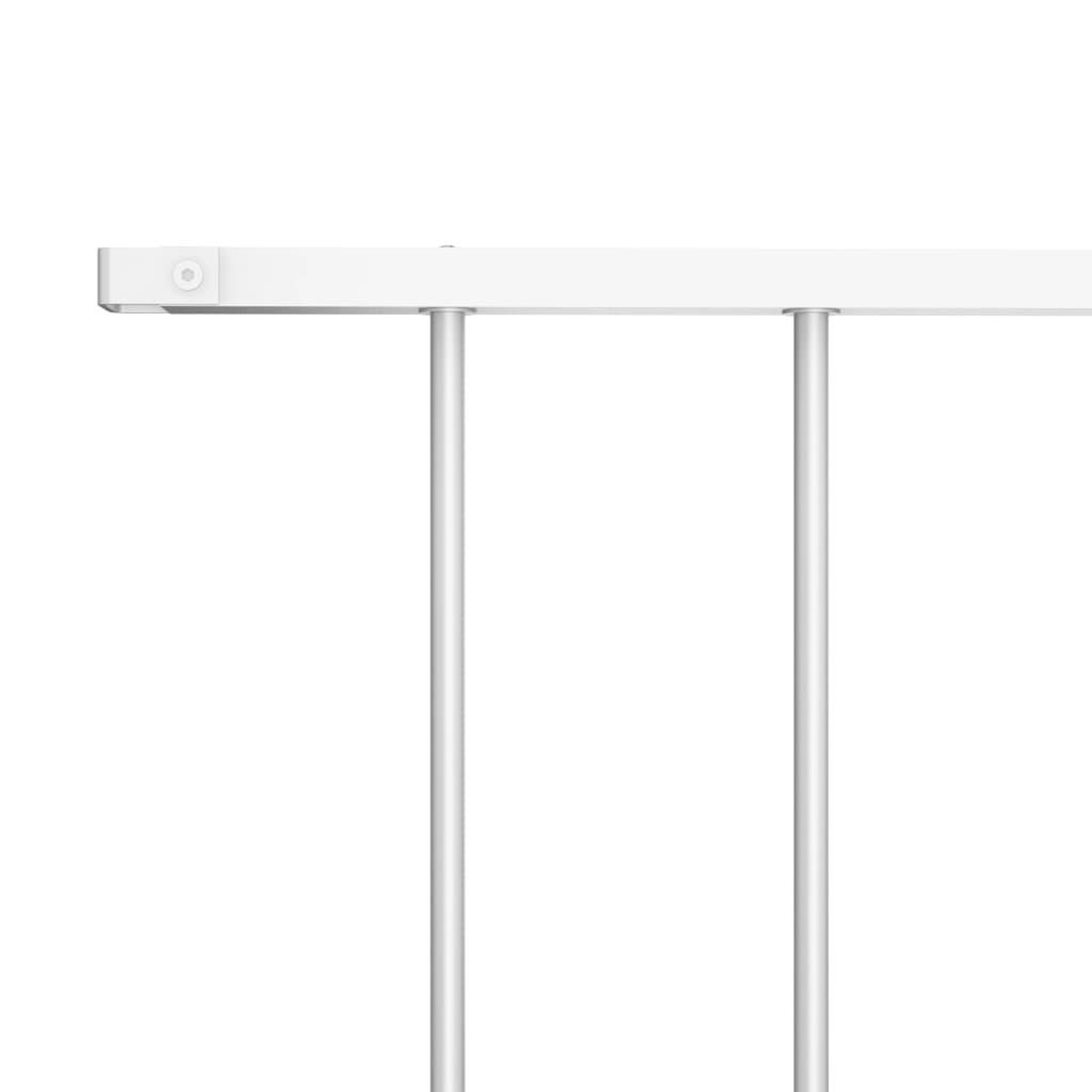 Voir la diapositive 3 : VIDAXL Panneau de cloture Acier enduit de poudre 1,7x1 m Blanc